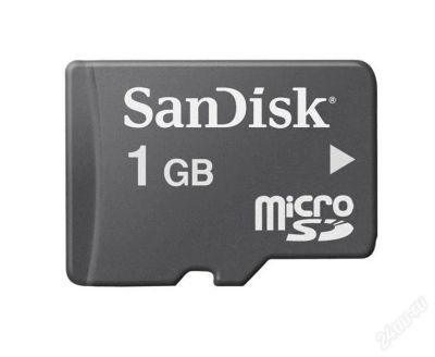 Лот: 1372183. Фото: 1. Flash Карта MicroSD 1gb. Карты памяти