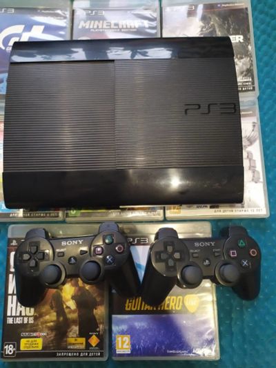 Лот: 16706954. Фото: 1. PlayStation 3, 2 контроллера... Игровые приставки, консоли