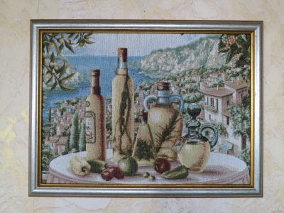 Лот: 16133913. Фото: 1. Гобелен "Средиземноморье" 48х35. Произведения