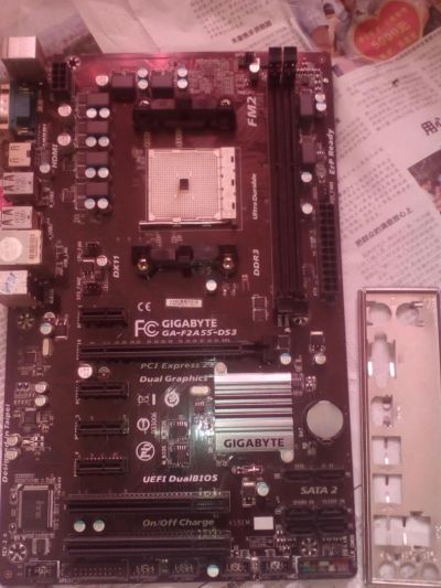 Лот: 9148070. Фото: 1. Материнская плата Gigabyte Ga-F2A55X-DS3... Материнские платы
