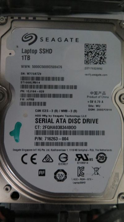 Лот: 19600177. Фото: 1. Жесткий диск Seagate Laptop SSHD... Жёсткие диски (HDD)