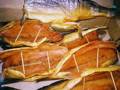 Лот: 15755437. Фото: 1. Горбуша холодного копчения. Не... Икра, рыба, морепродукты