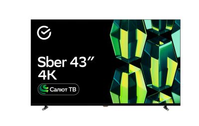 Лот: 21074267. Фото: 1. Телевизор Sber SDX-43U4124, 43... Телевизоры
