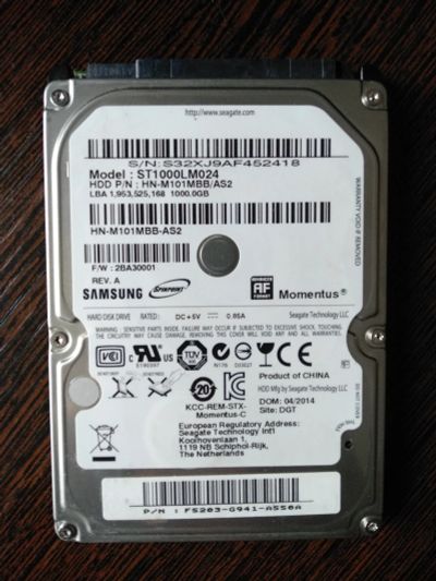 Лот: 17429530. Фото: 1. Жесткий диск Seagate/Samsung Momentus... Жёсткие диски