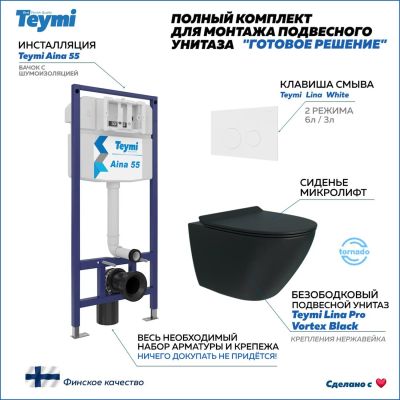 Лот: 25313211. Фото: 1. Комплект унитаза с инсталляцией... Унитазы, биде
