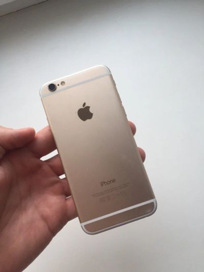 Лот: 12516221. Фото: 1. IPhone 6 16Гб - золотой (бежевый... Смартфоны