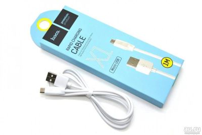 Лот: 15872730. Фото: 1. Кабель Micro USB HOCO X1 (белый... Дата-кабели, переходники