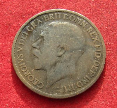 Лот: 21106755. Фото: 1. Великобритания 1/2 пенни, 1916г... Великобритания и острова