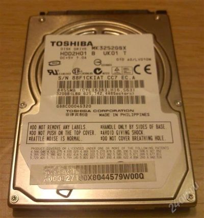 Лот: 1261991. Фото: 1. Винт HDD Toshiba HDD2H01 (320Gb... Жёсткие диски (HDD)