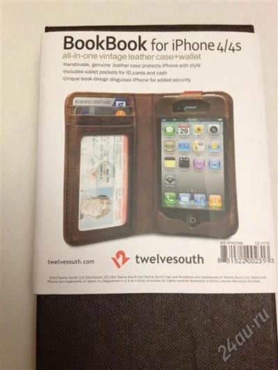 Лот: 2095268. Фото: 1. Чехол BookBook for iphone 4/4s. Чехлы, бамперы