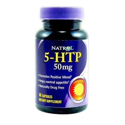Лот: 9895180. Фото: 1. 5-HTP 50 мг. 60 капс. Natrol... Спортивное питание, витамины