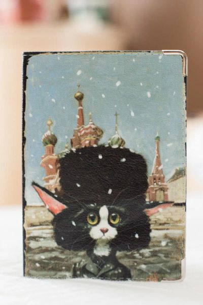 Лот: 4161745. Фото: 1. Обложка на паспорт (загранпаспорт... Бумажники, кошельки, портмоне