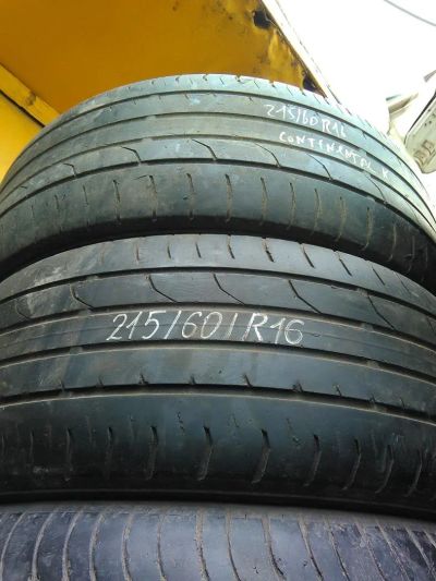 Лот: 11371566. Фото: 1. 215/60 R16 Continental пара. Шины