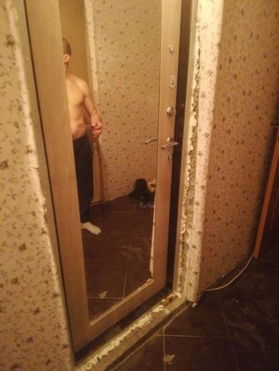 Лот: 12804593. Фото: 1. Дверь входная Виктория + с зеркалом... Двери входные