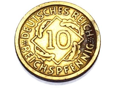 Лот: 5923009. Фото: 1. Deutsch Reich! 10 Rp! 1936 Год... Европа