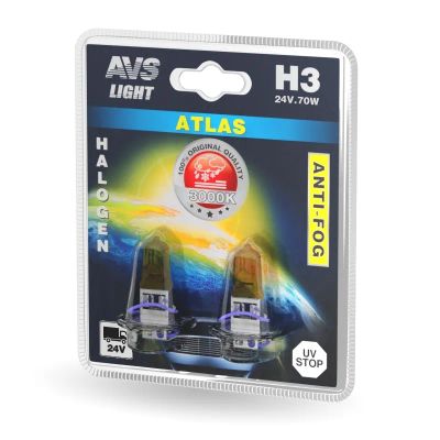 Лот: 20584340. Фото: 1. Галогенная лампа AVS /ATLAS ANTI-FOG... Оптика и освещение