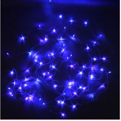 Лот: 6678922. Фото: 1. Гирлянда нить LED 8,5 метров синяя... Гирлянды, шарики, новогодние аксессуары
