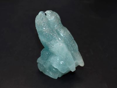 Лот: 20992717. Фото: 1. 381.37 ct. Резные попугаи. Аквамарин... Фигурки, статуэтки