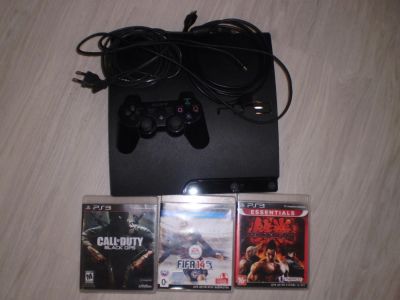 Лот: 4761202. Фото: 1. Playstation 3 120gb +3 диска продам... Игровые приставки, консоли