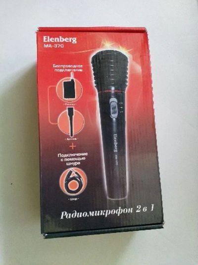 Лот: 21383439. Фото: 1. Радиомикрофон Elenberg MA-370. Студийные микрофоны, радиомикрофоны и радиосистемы