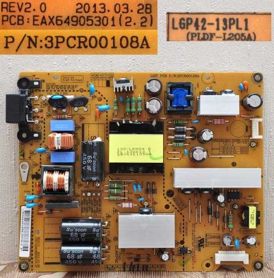 Лот: 6624500. Фото: 1. Блок питания с Led Drive , EAX64905301... Печатные платы