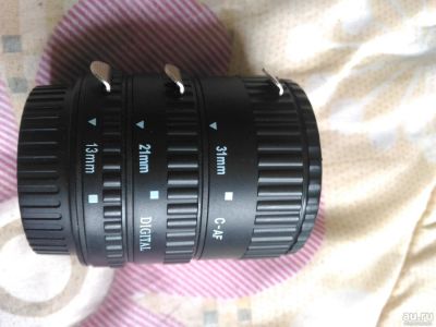 Лот: 9611963. Фото: 1. Набор макроколец Canon с автофокусом... Кольца переходные и макро