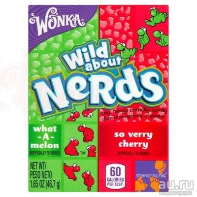 Лот: 13305346. Фото: 1. Конфеты Wonka Nerds Watermelon... Шоколад, конфеты