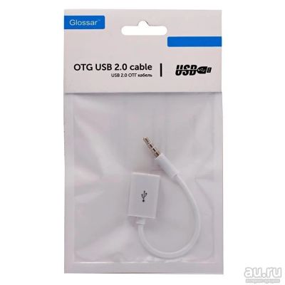 Лот: 13067802. Фото: 1. Кабель USB OTG - jack 3.5 Glossar... Шлейфы, кабели, переходники