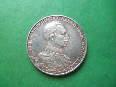 Лот: 19519204. Фото: 1. Пруссия 3 марки 1913 г. Мундир... Германия и Австрия