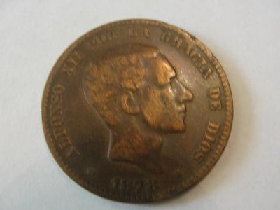 Лот: 4928052. Фото: 1. Испания. 10 сантим, 1878 г. Европа