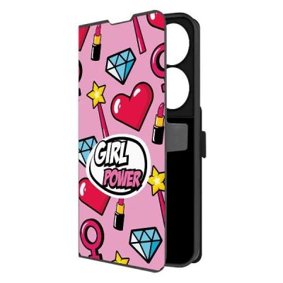 Лот: 25382215. Фото: 1. Чехол Krutoff Eco Book Girl Power... Чехлы, бамперы