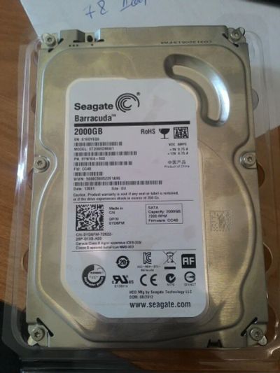 Лот: 7347779. Фото: 1. HDD Seagate ST2000DM001 (2TB/7200rpm... Жёсткие диски (HDD)