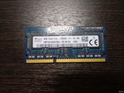 Лот: 13537042. Фото: 1. Sodimm ddr3L 4gb. Оперативная память