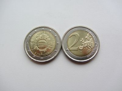 Лот: 12615853. Фото: 1. Италия 2 евро 2012 " 10 лет наличному... Европа