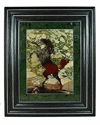 Лот: 12246039. Фото: 1. Картина. Флорентийская мозаика... Фигурки, статуэтки