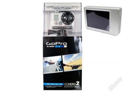 Лот: 2578903. Фото: 1. GoPro hero2 + экран. 32gb в подарок... Видеокамеры