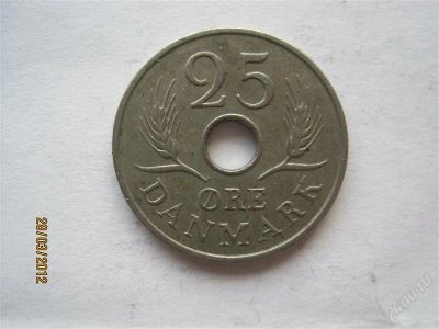 Лот: 1685040. Фото: 1. vz Дания 25 эре 1967. Европа