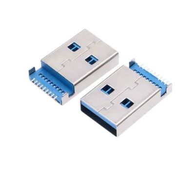 Лот: 25531232. Фото: 1. Штекер USB 3.0 180° на плату. Разъёмы