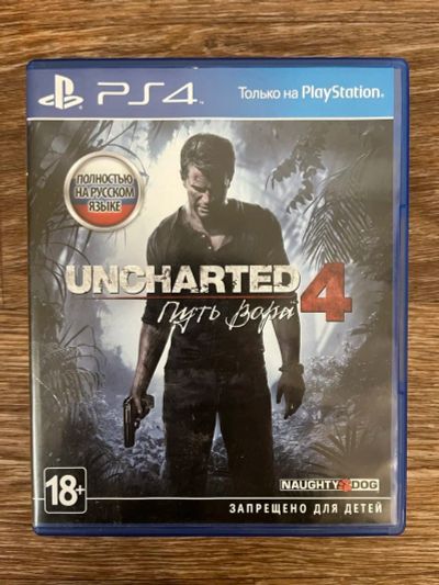 Лот: 18951187. Фото: 1. диск для PS4 Uncharted 4 Путь... Игры для консолей