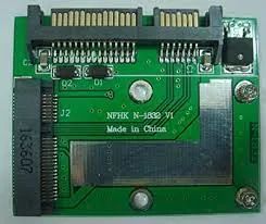 Лот: 19619572. Фото: 1. Авито Адаптер msata SSD на SATA. Шлейфы, кабели, переходники