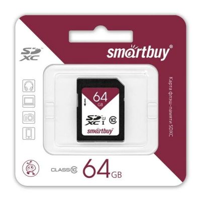Лот: 11759559. Фото: 1. SD 64GB Smartbuy. Карты памяти