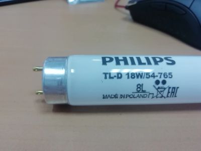 Лот: 16084322. Фото: 1. Лампа люминесцентная Philips TL-D... Лампочки