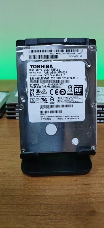 Лот: 22694327. Фото: 1. HDD 500Gb/Toshiba/SATA/2,5"/5400... Жёсткие диски (HDD)