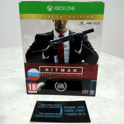 Лот: 18611443. Фото: 1. Hitman Steelbook Edition Лицензия... Игры для консолей