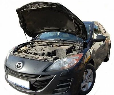 Лот: 18859536. Фото: 1. амортизаторы капота Mazda 3 2013г-. Детали тюнинга