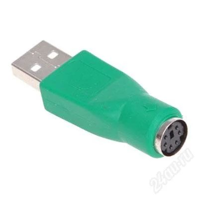 Лот: 2548957. Фото: 1. USB to PS/2 (mini DIN6) адаптер... Шлейфы, кабели, переходники