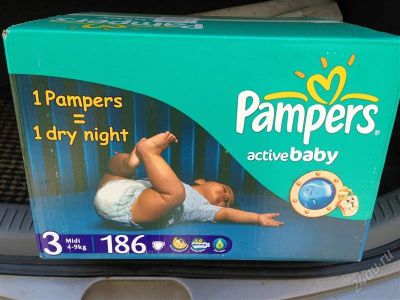 Лот: 2908257. Фото: 1. подгузники Pampers. Детская гигиена