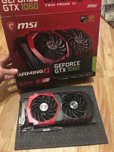 Лот: 15685605. Фото: 1. Видеокарта msi GeForce gtx 1060... Видеокарты
