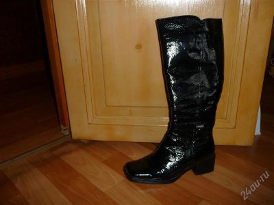 Лот: 1357305. Фото: 1. Лаковые сапоги. Сапоги