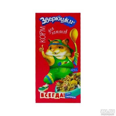 Лот: 10400653. Фото: 1. Корм зверюшки для хомяков 450... Корма